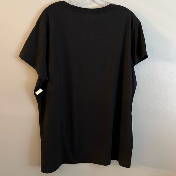 LITTLE MISS SHENANIGANS Tee * Black with Gold & Green T-Shirt * Ladies size 2XL - Picture 3 of 4